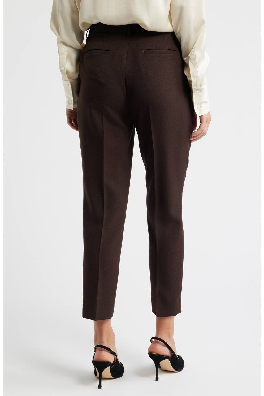 Tahari ASL Slim Ankle Pants Espresso Size 10 NWT $99