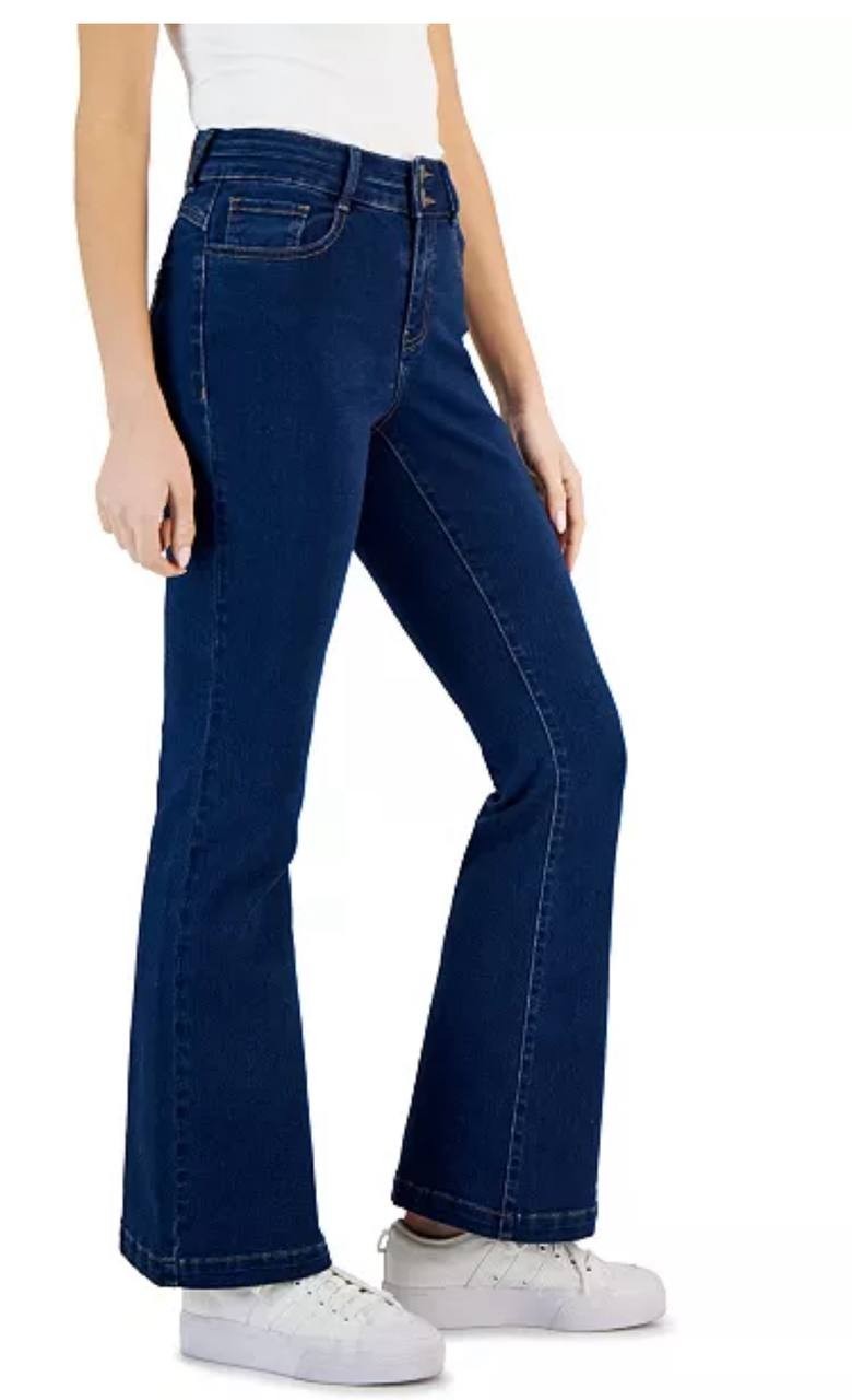 Dollhouse Curvy Flare Jeans - High-Rise, Ultra-Soft Denim, Size 7/8 Juniors