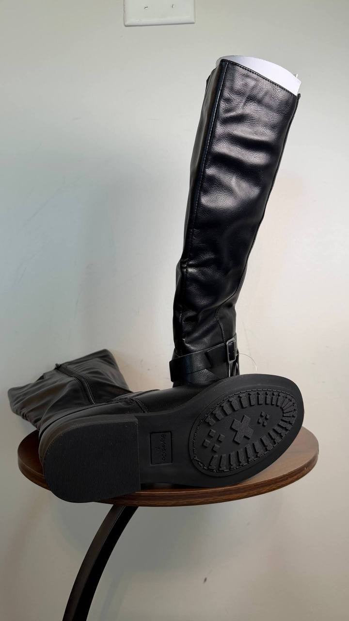 Style & Co – Women’s Margoo Riding Boots – Black – 7M – Man‑Made – NWB