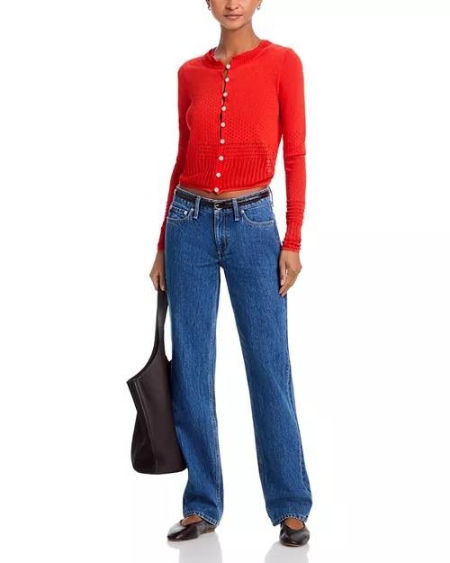 Rag & Bone Michelle Cardigan Bright Red XS NWT $328