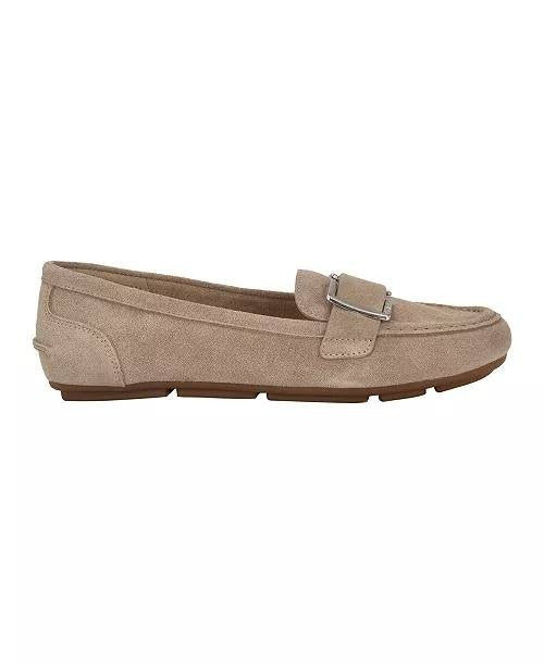 Calvin Klein Slip-On Loafers Taupe Suede Size 9.5M New in Box $99