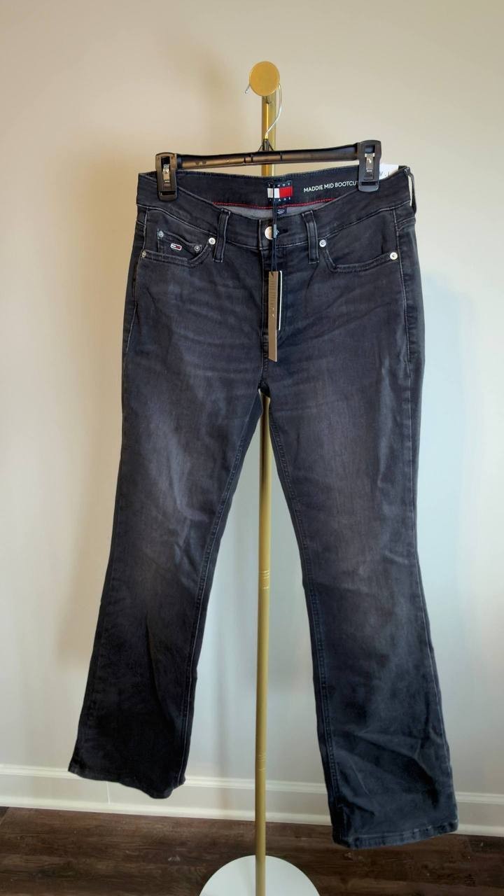 Tommy Jeans Maddie Low‑Rise Bootcut Jeans Dark Wash 30/30 NWT $118