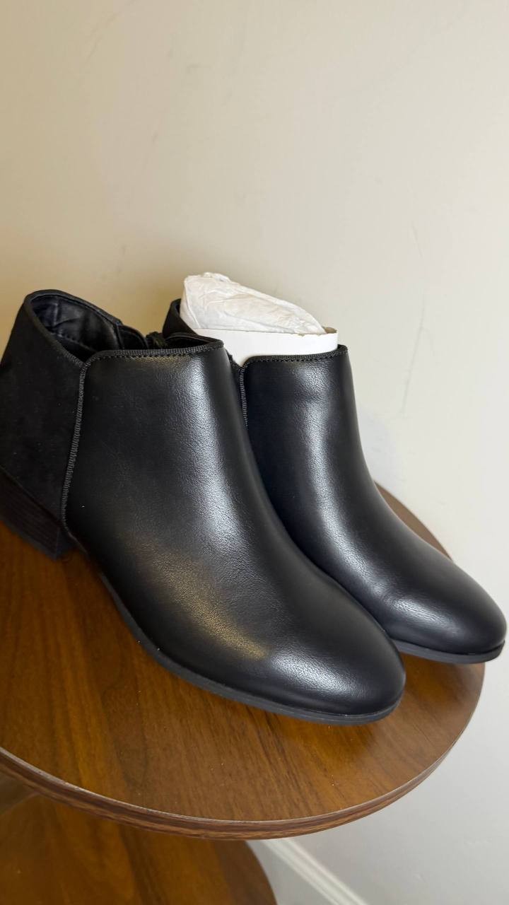 Style&Co Black Man‑Made Ankle Boots Size 7.5M NIB MSRP $69.90