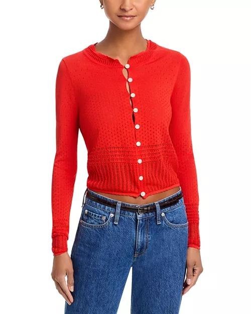 Rag & Bone Michelle Cardigan Bright Red XS NWT $328