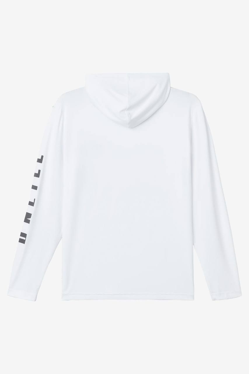 O’Neill Men’s TRVLR UPF 50+ Hooded Long Sleeve Rashguard White XXL NWT $ 79
