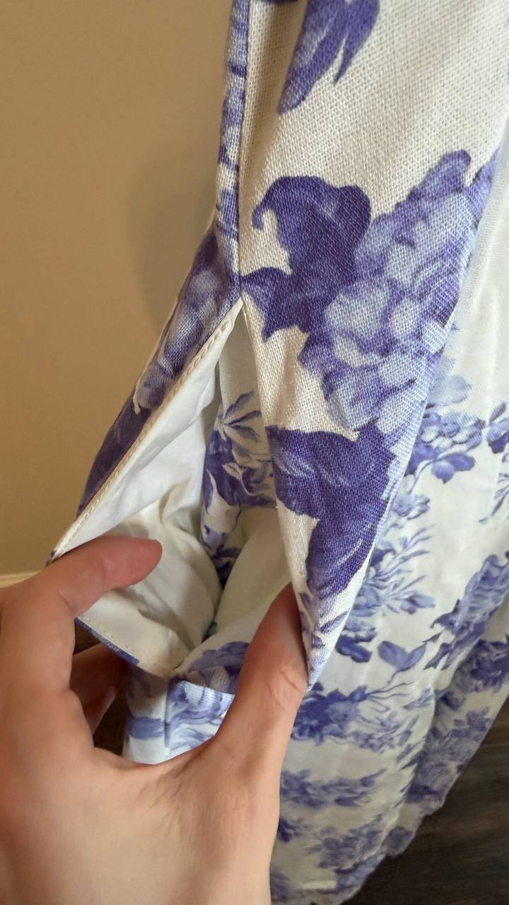 Taylor Women’s Floral Print Tie Bodice Flare Dress Size10NWOT two buttons missed
