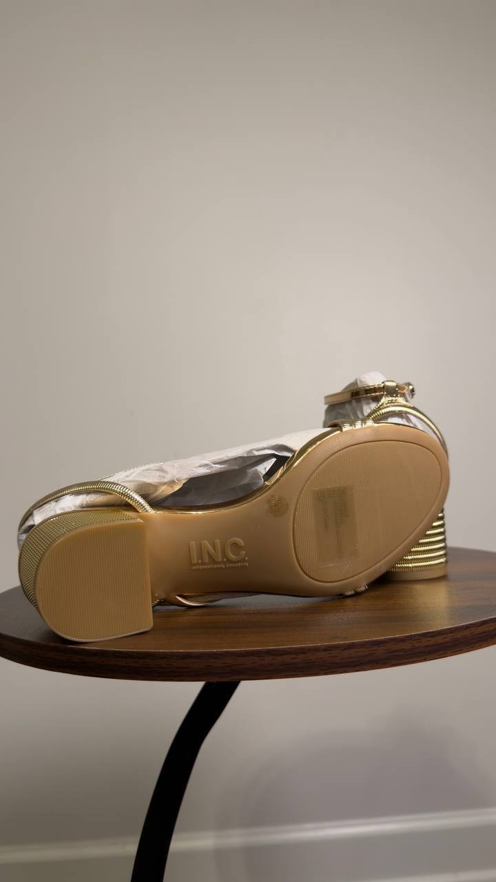 I.N.C.  International  Concepts  Dress  Sandals  Gold  7M  New  $80