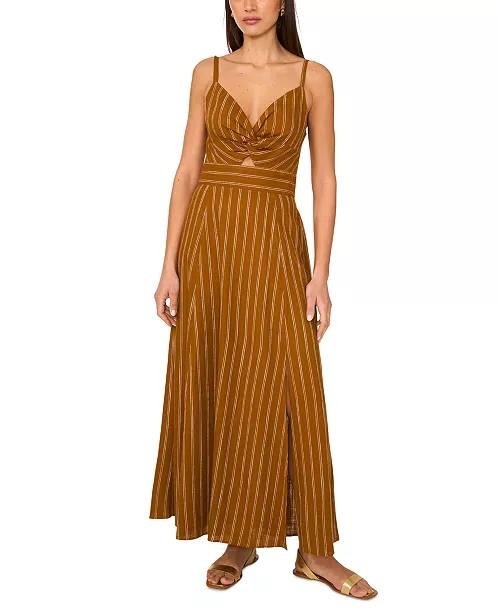 1.STATE Twist Front Cut Out Dress Sunflower S NWT $99