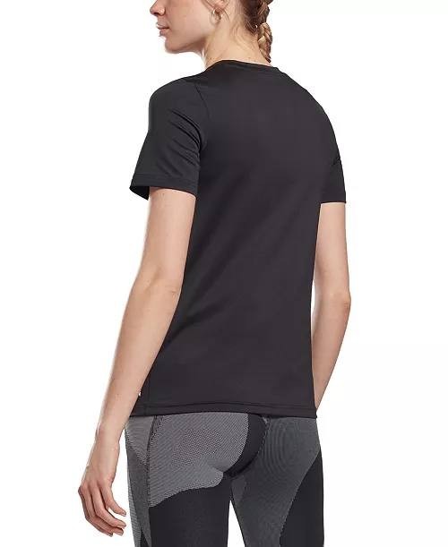 Reebok Speedwick Slim Fit Crew Neck T-Shirt Black XS NWOT $25