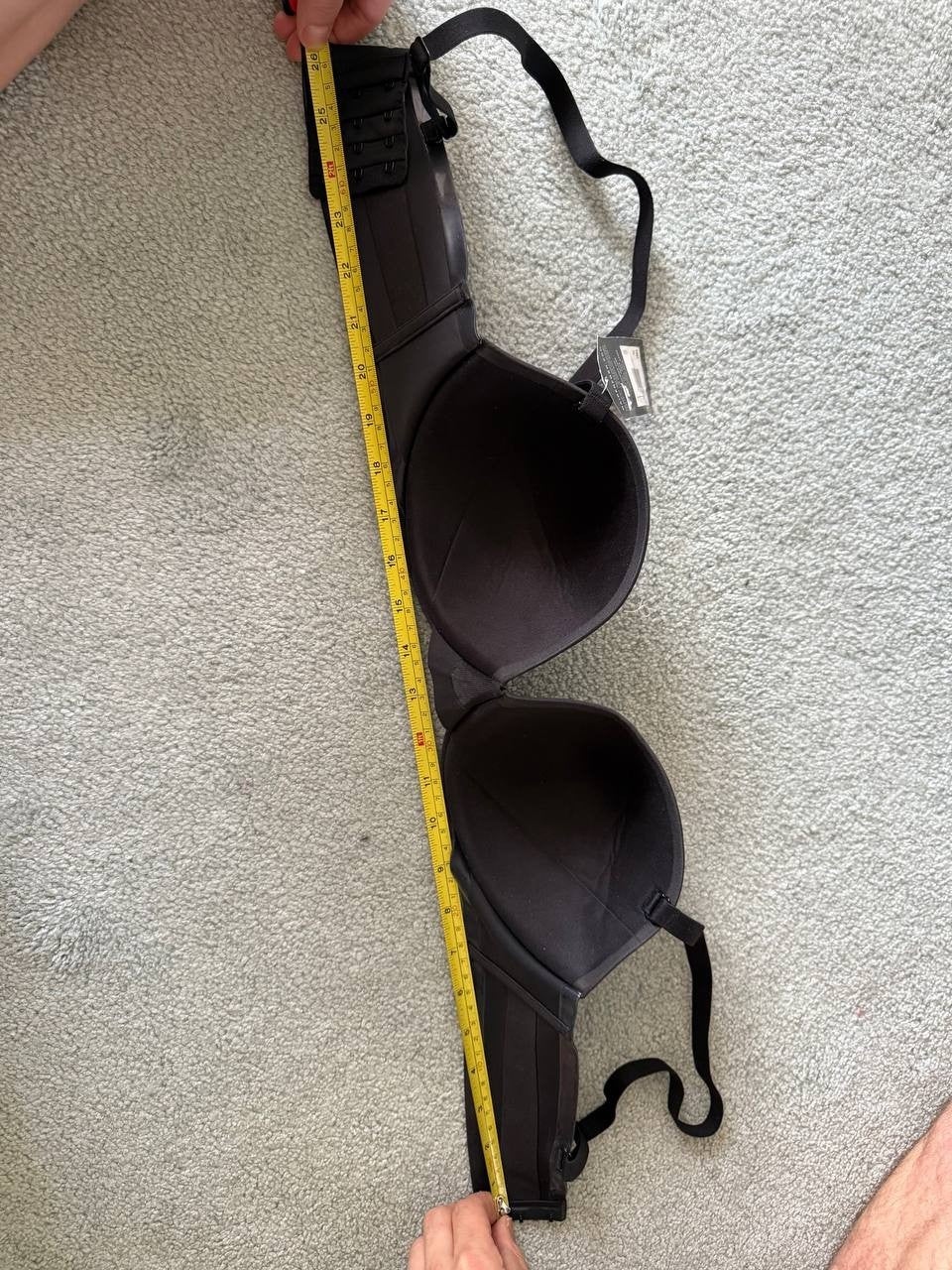 Maidenform Strapless Multiway Bra DM2310 Black 38B Convertible Push-Up