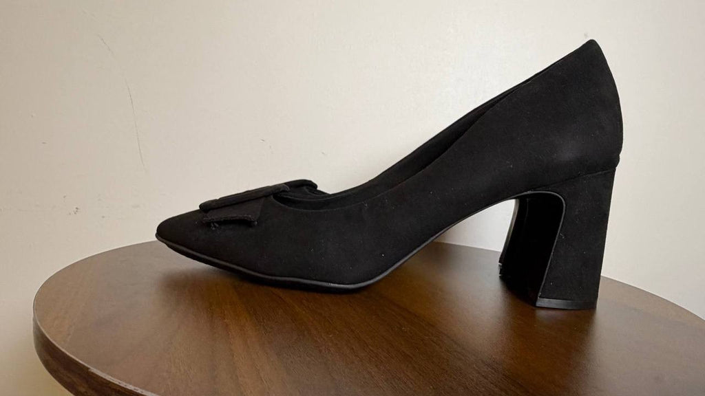 Anne Klein Slip‑On Pumps 9.5M Black Man‑Made New in Box MSRP $89