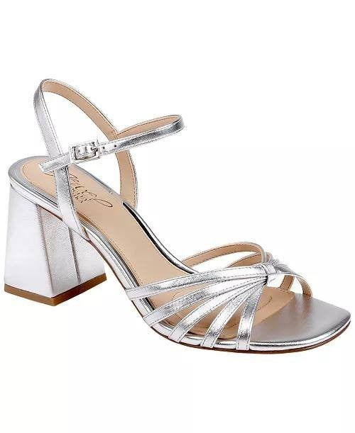 Jewel  Badgley  Mischka  Dress  Sandals  Silver  7.5  New  $119