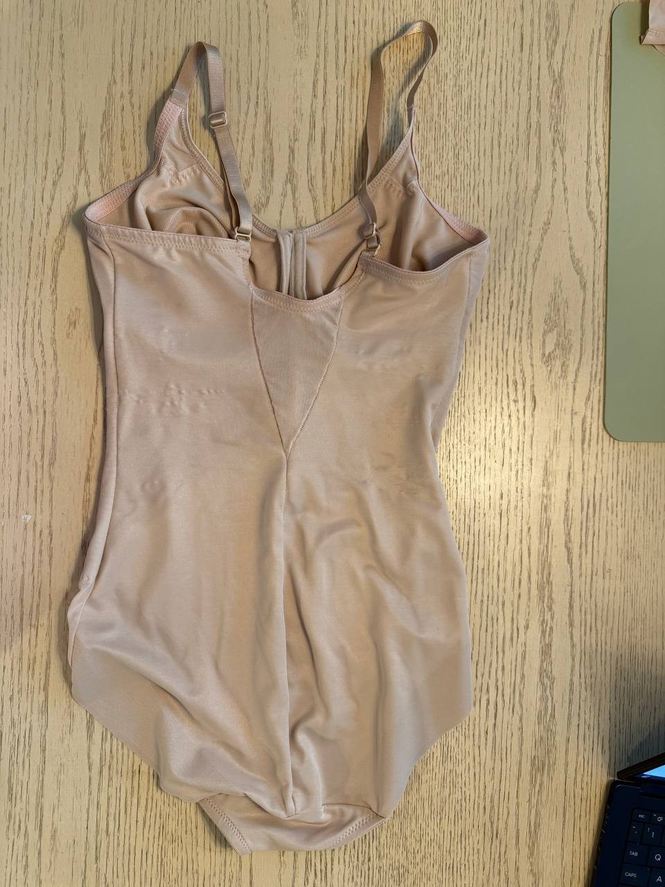 Miraclesuit Sheer Shaping Bodysuit Nude 36D Shapewear One-Piece Underwired