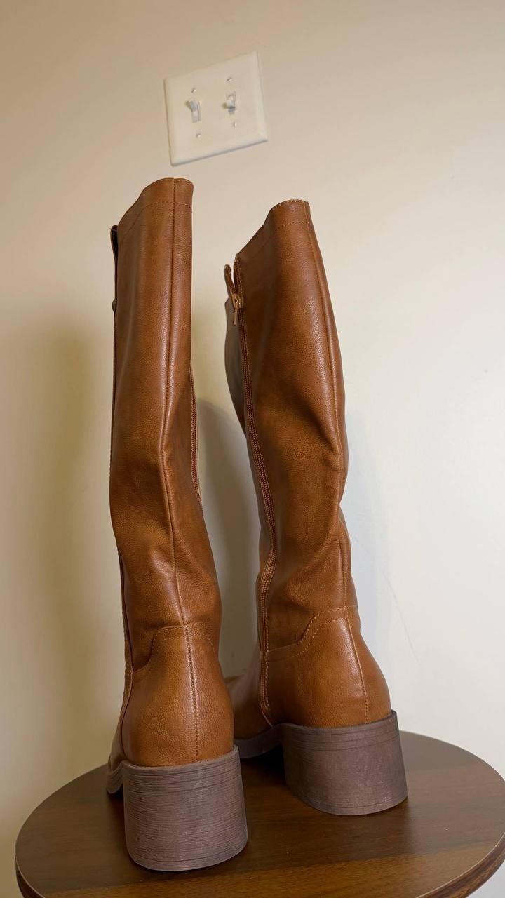 Blowfish Malibu Nomads Boots 10M Dark Honey Western Block Heel NIB msrp$109.99