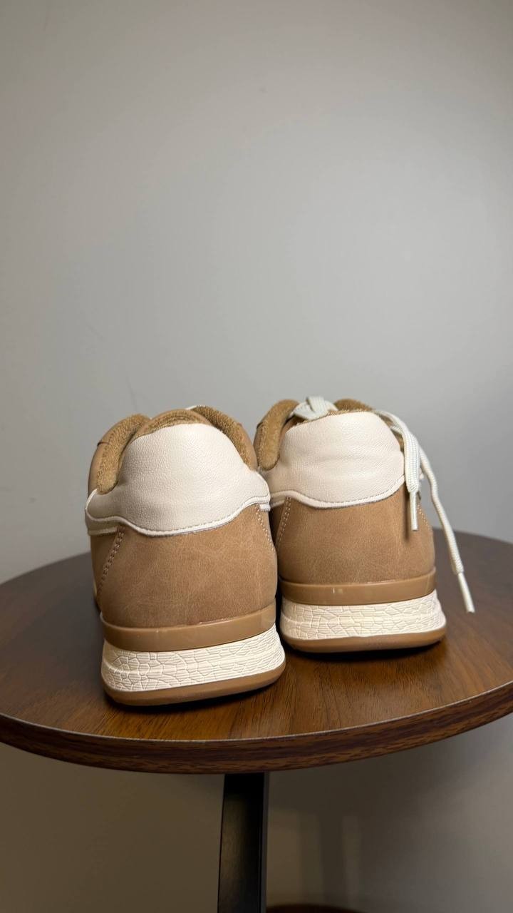 DV Dolce Vita Joque Retro Lace‑Up Sneakers Camel Smooth Women’s 9 NWB