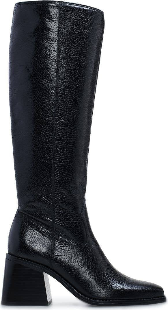Vince Camuto Sangeti Knee‑High Leather Boots Black Women’s 6M NWB $239