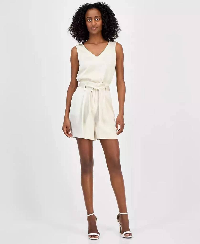 BeyondStyle Paper‑Bag Waist Shorts – Size 8 – NWT – $79