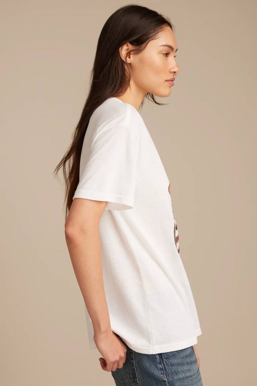 Rolling Stones Flag Boyfriend Tee White Size XL $49.50 – Lucky Brand Rock Style