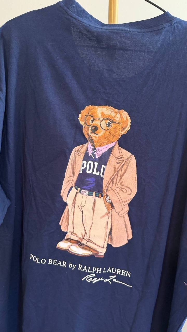 Polo Ralph Lauren Big & Tall Polo Bear Jersey T‑Shirt Blue XLT NWT