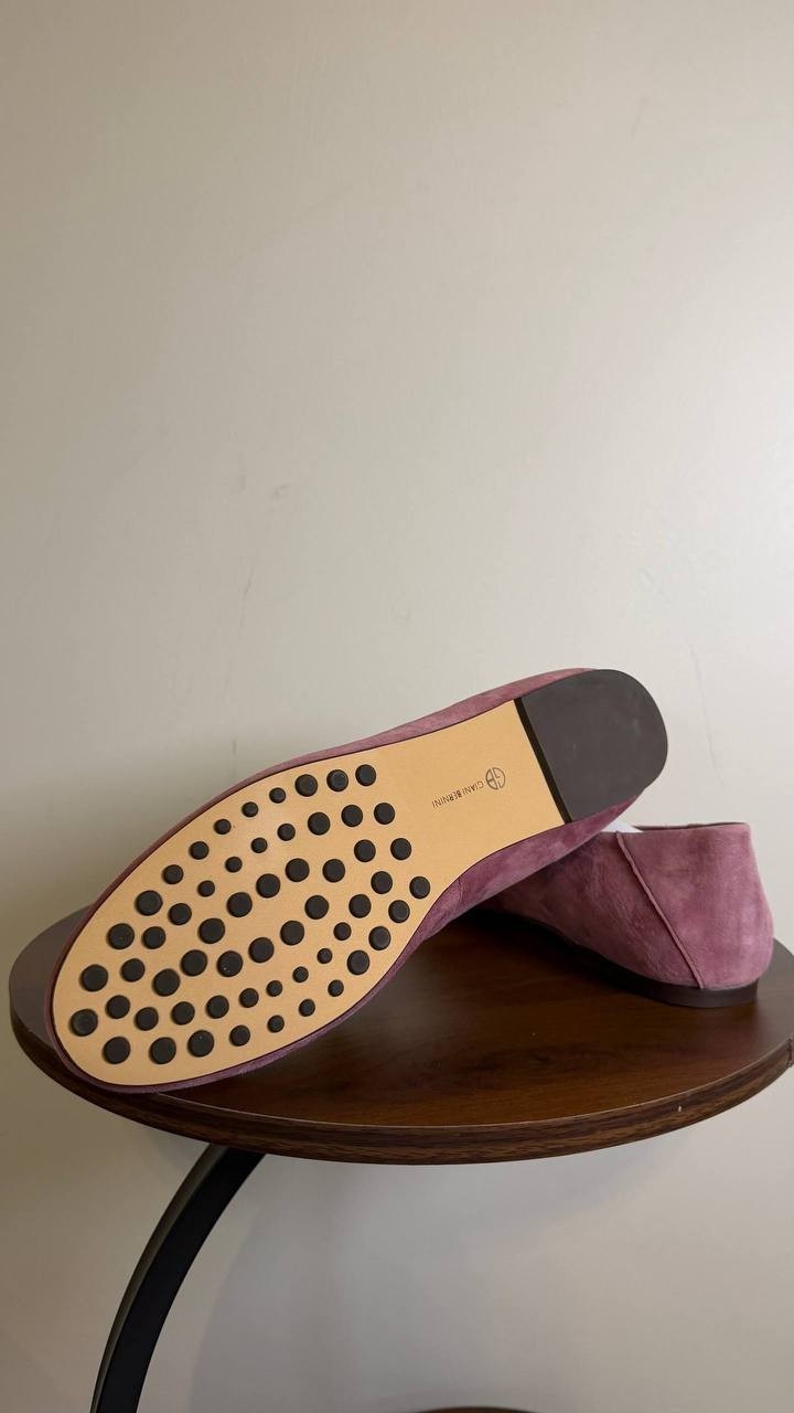 Giani Bernini Tailored Loafers 9.5M Mauve Suede New in Box