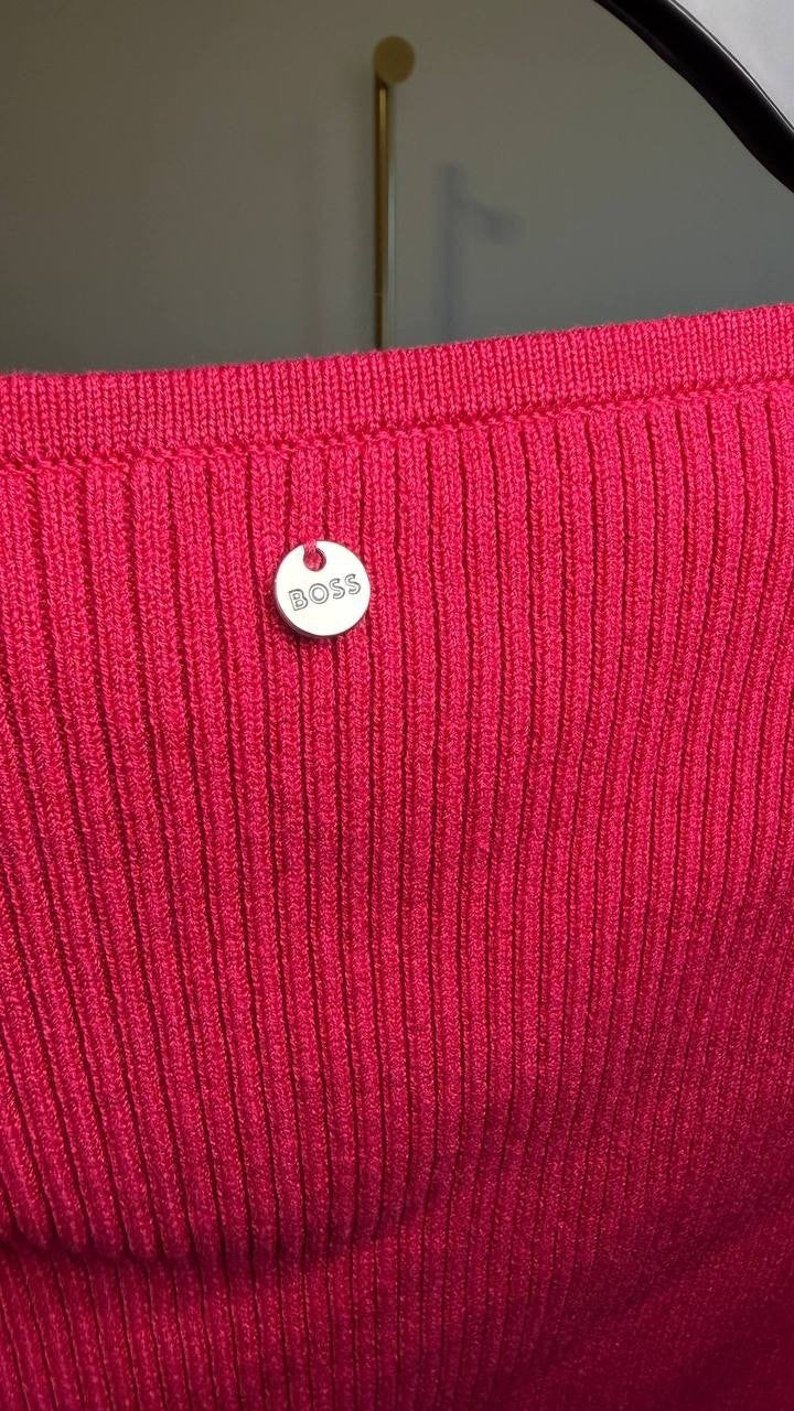 BOSS FARADISCO Knit Shirt Red M NWT $148