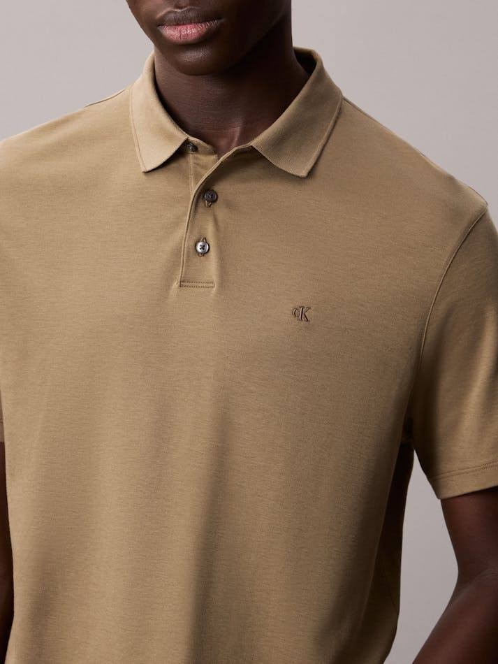 Calvin Klein Pima Cotton Polo Shirt Tigers Eye XL NWT $69.50