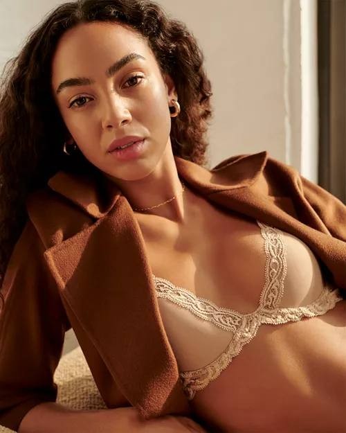 Natori Women’s Lace Full Coverage Underwire Bra Nude Beige 34DDD