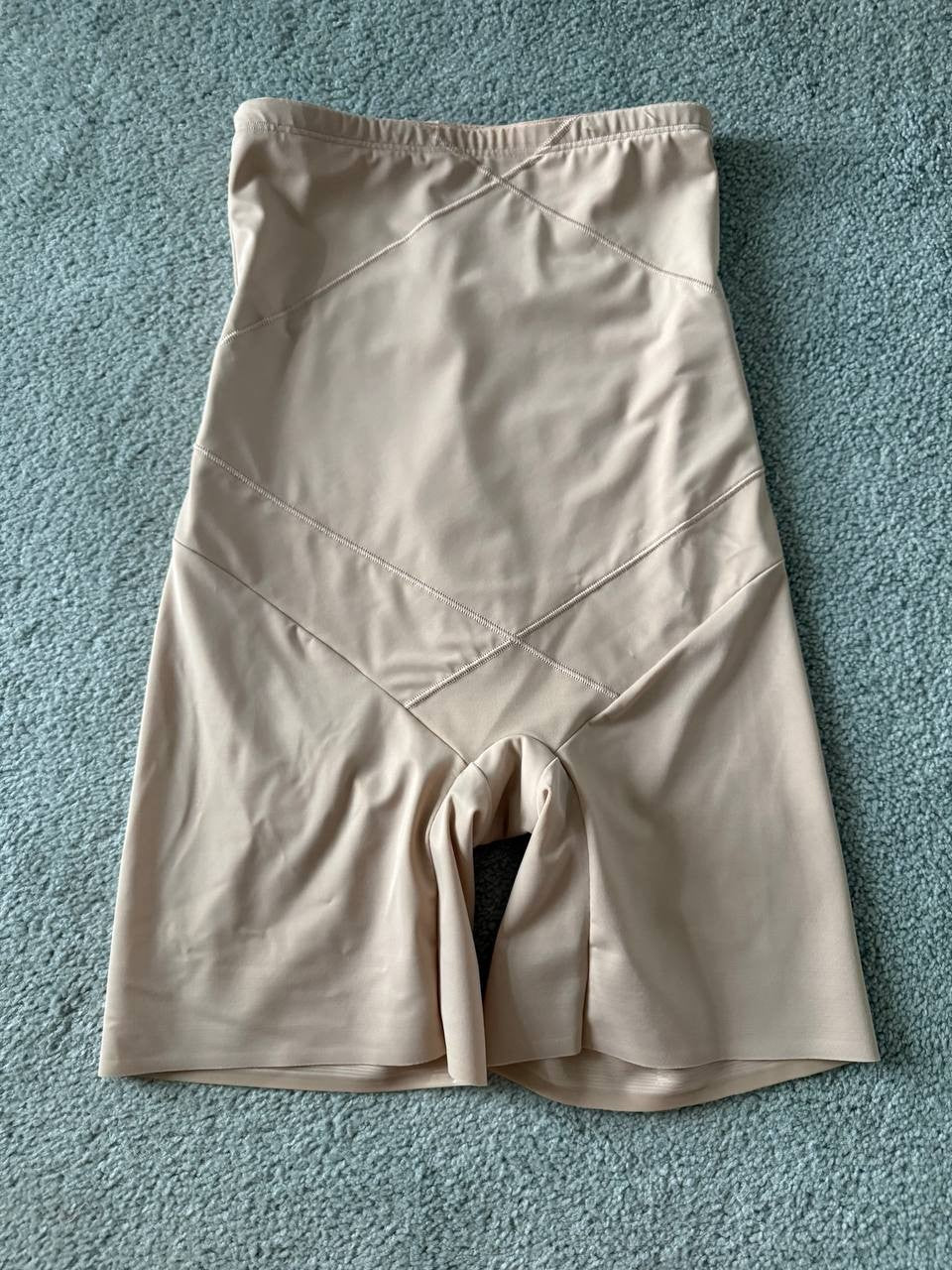 Miraclesuit Shapewear High Waist Thigh Slimmer Shorts – Style 2419 Beige Size M