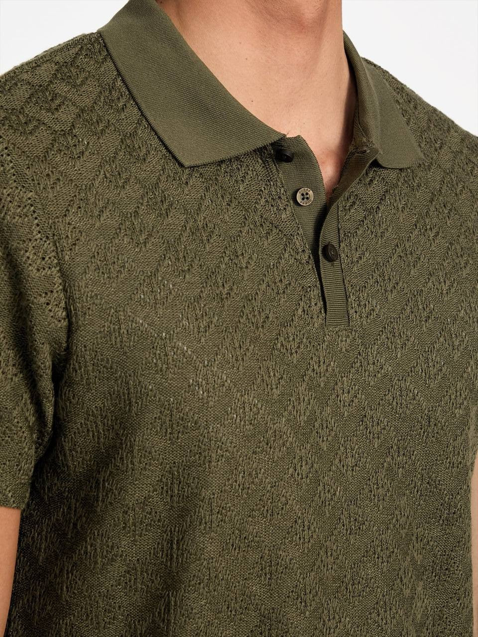Guess Men’s Logan Knit Polo Shirt Black XL $69 NWT