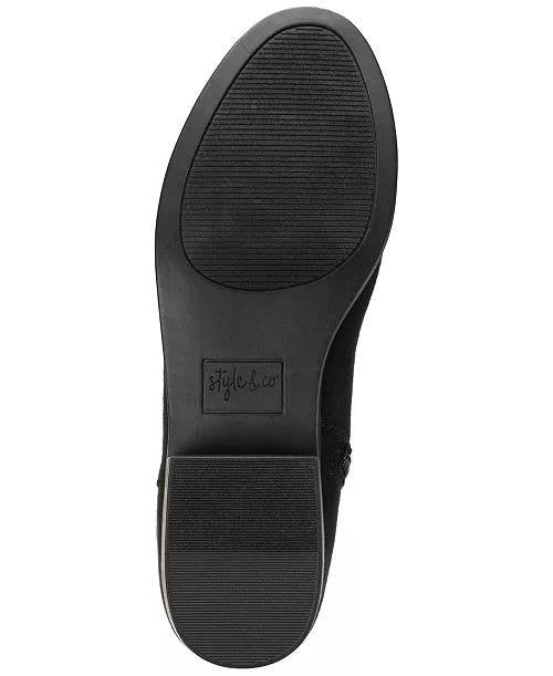 Style&Co Black Tall Fabric Boots Size 8 NIB MSRP $79.90