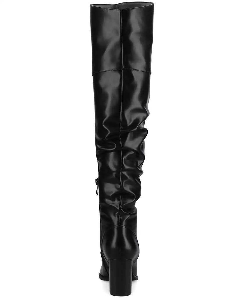 Journee Collection Kaison Women’s Boots Black 11WC Man‑Made $143 NWB