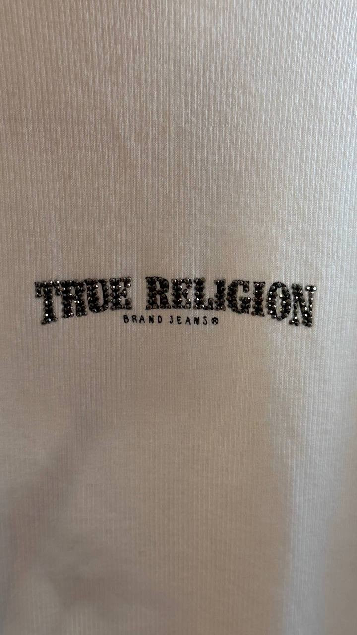 True Religion White Sleeveless Halter Vest Size XL NWT $59