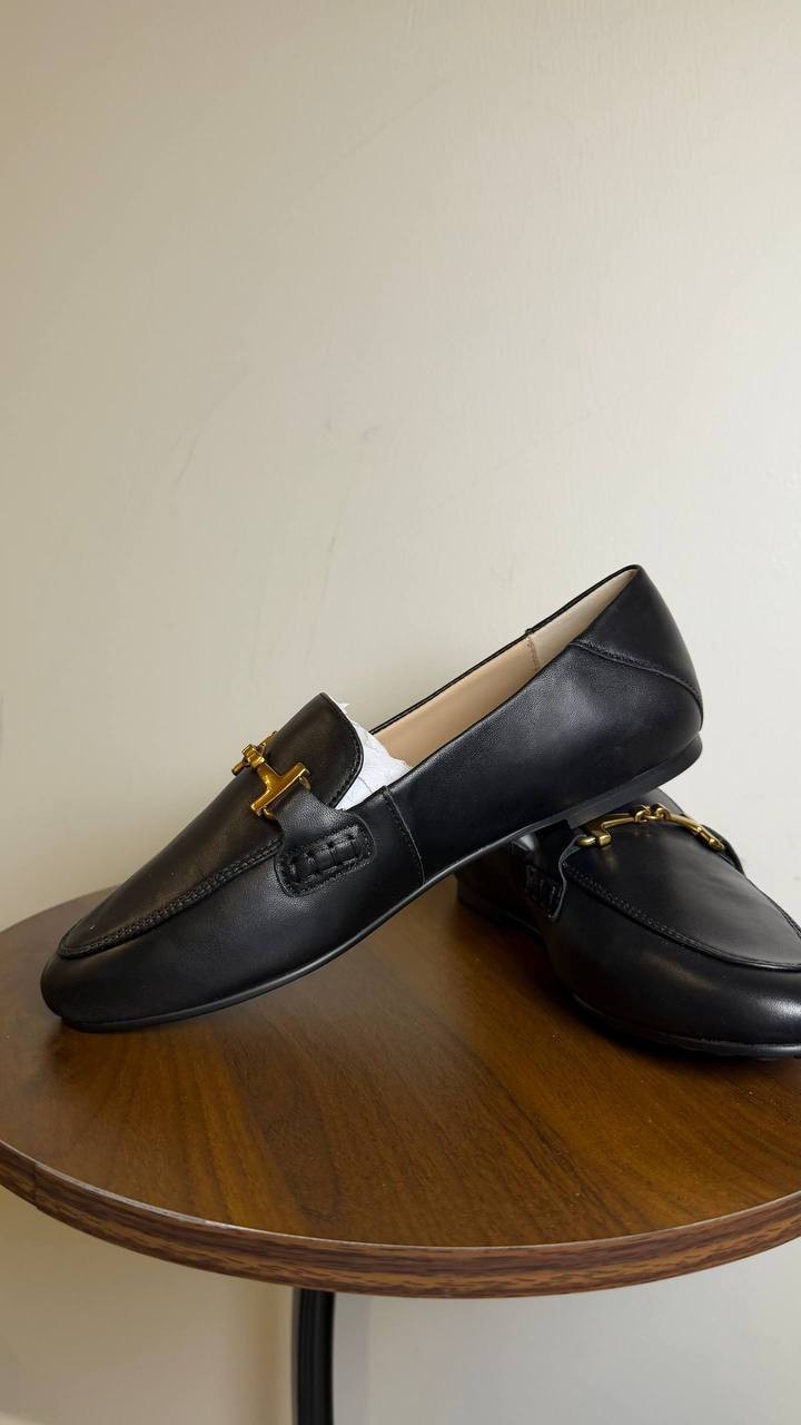 Giani Bernini Beckhamm Leather Tailored Loafers Black 7M NWB $89.90
