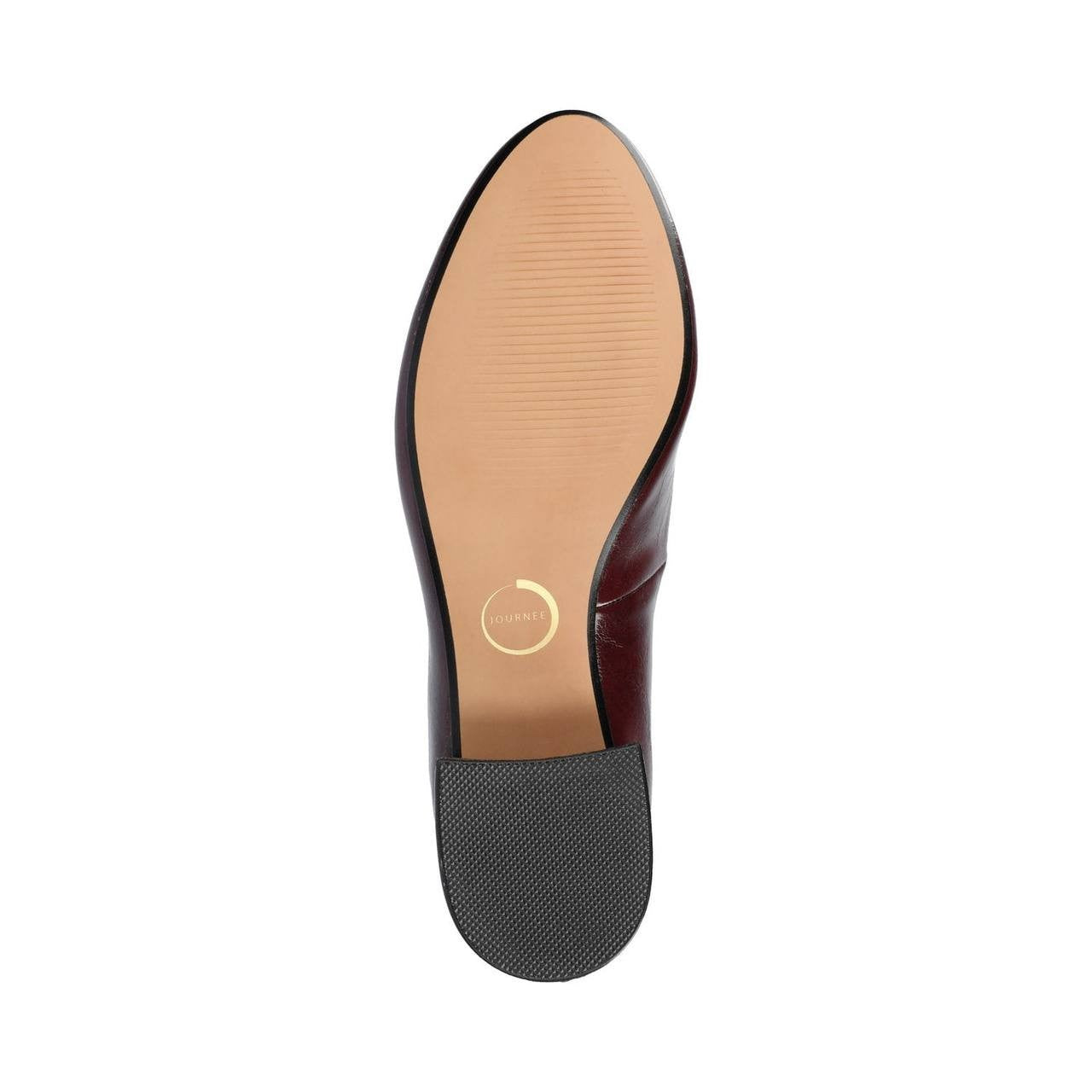 Journee SAAR II Low Pump Heels Oxblood 7.5WD Vegan Leather MSRP $79.99 NWB