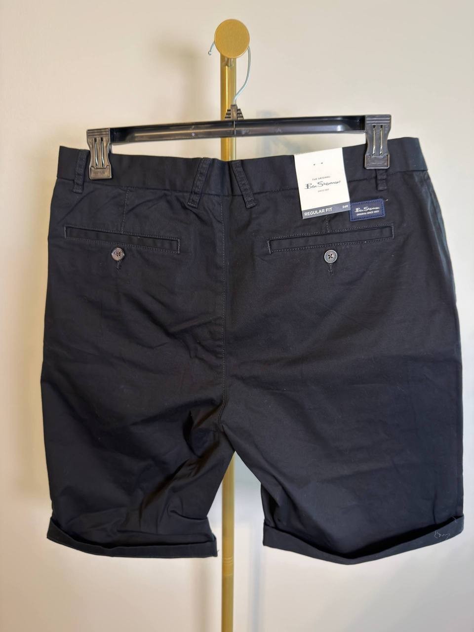 Ben Sherman Signature Chino Short Black 34 NWT $120