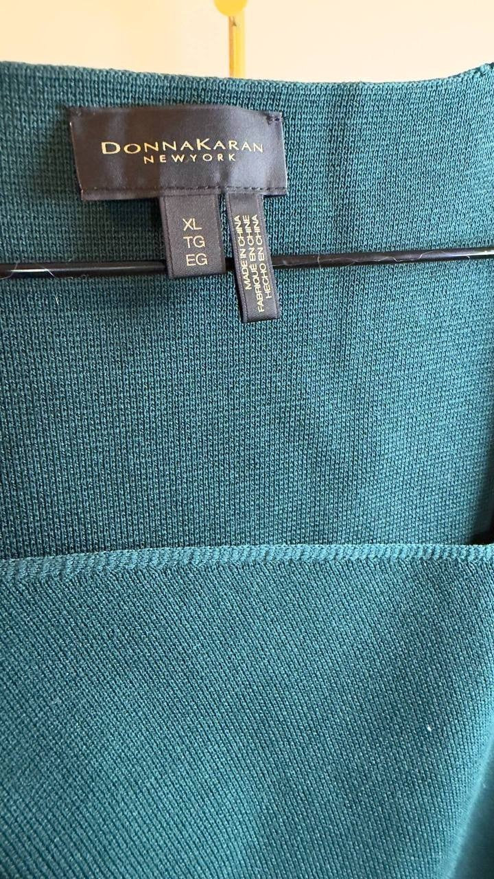 Donna Karan New York Women’s Cap‑Sleeve Sweater Green Size XL NWT $169