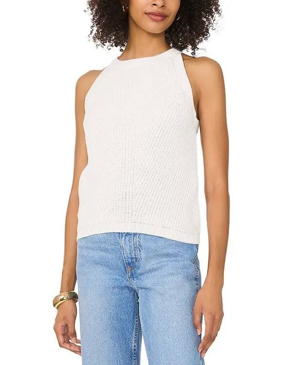 Vince Camuto Ivory Pointelle Knit Tank Top XL Lightweight Casual Top
