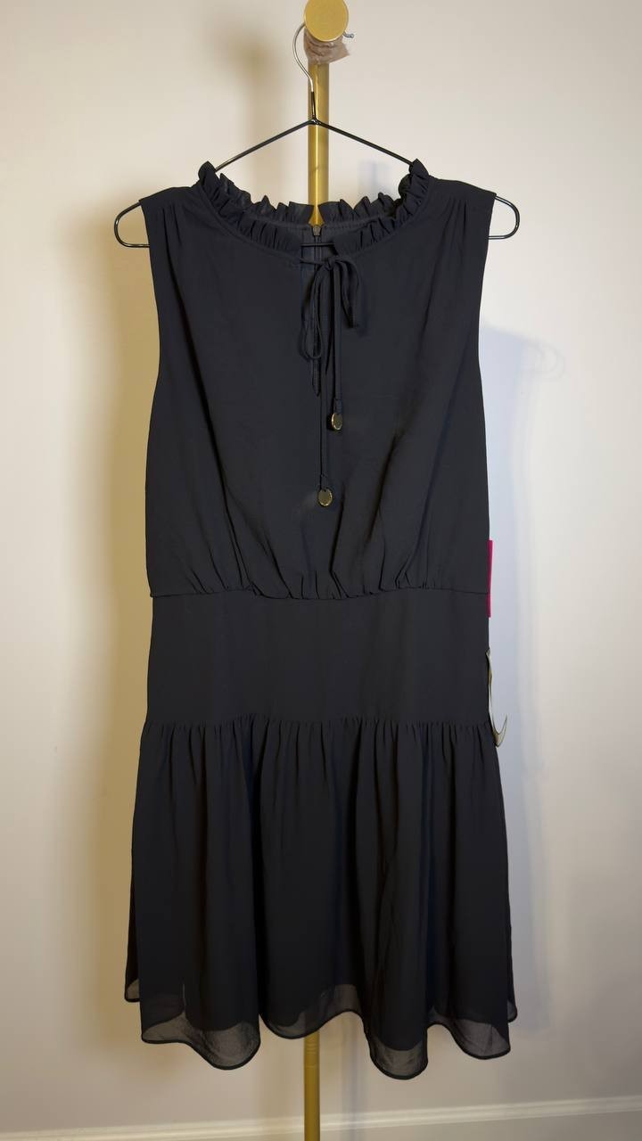 Vince Camuto Women’s  Fit & Flare Mini Dress Black 12 NWT $148