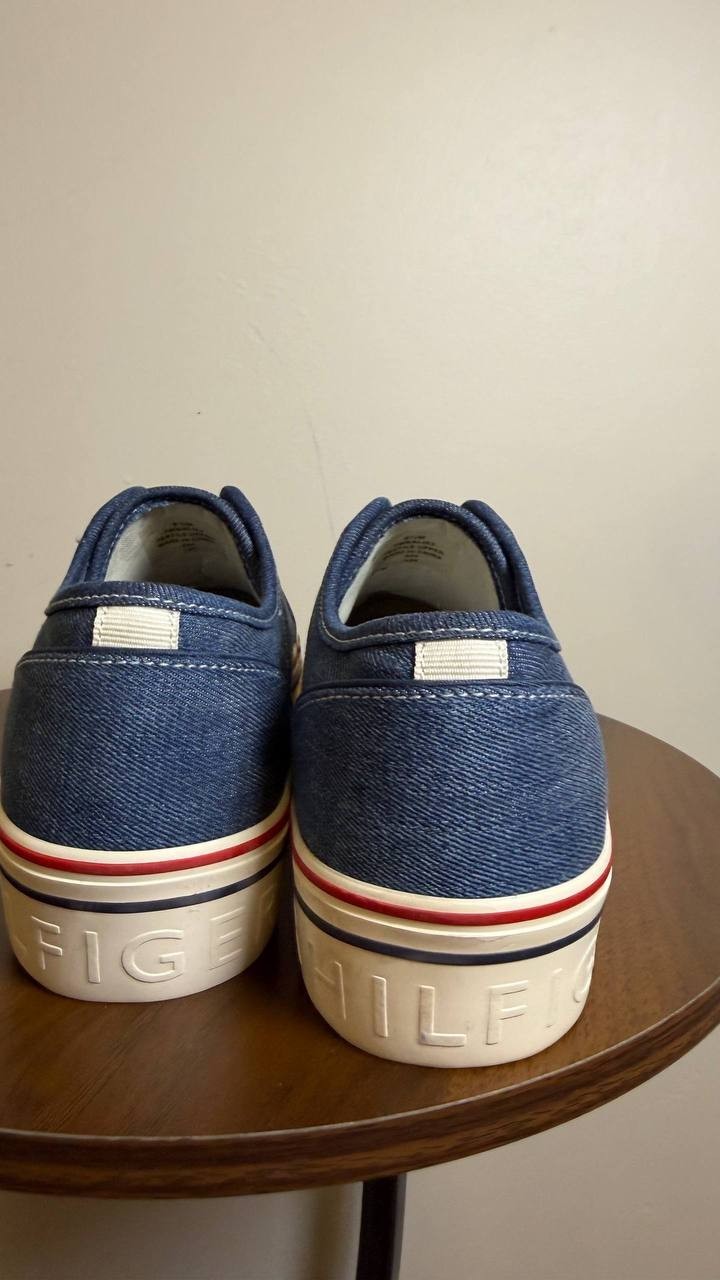 Tommy Hilfiger Balie Sneakers 8.5M Navy Stripe Slip‑On Platform NIB msrp$75