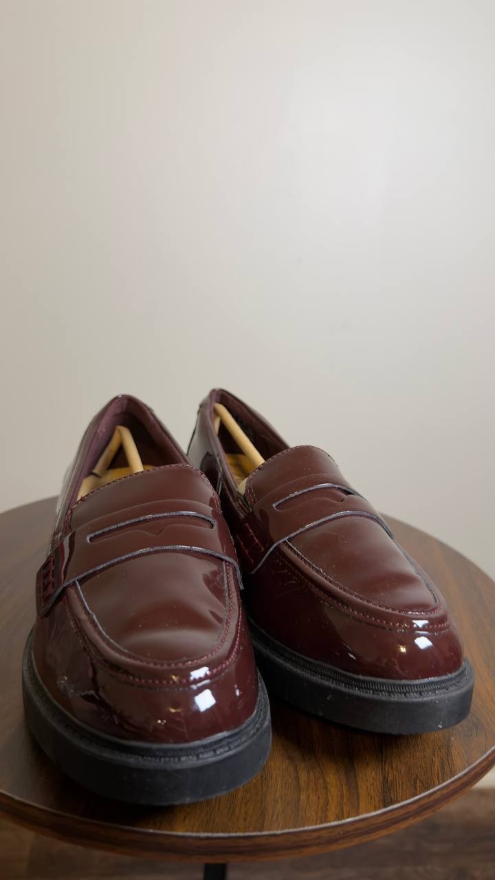 Clarks  Loafers  Burgundy  8.5W  New  $100