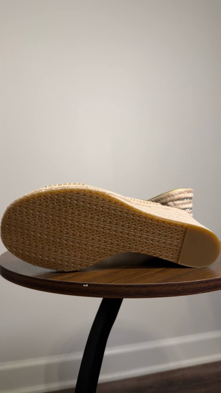Michael  Michael  Kors  Wedge  Sandals  Pale  Gold  6.5  M  New  $139.50