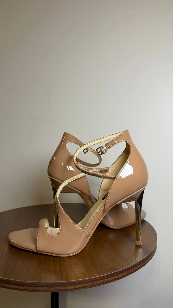 Nine West Natural Man‑Made High Stiletto Sandals 8M New in Box MSRP $109