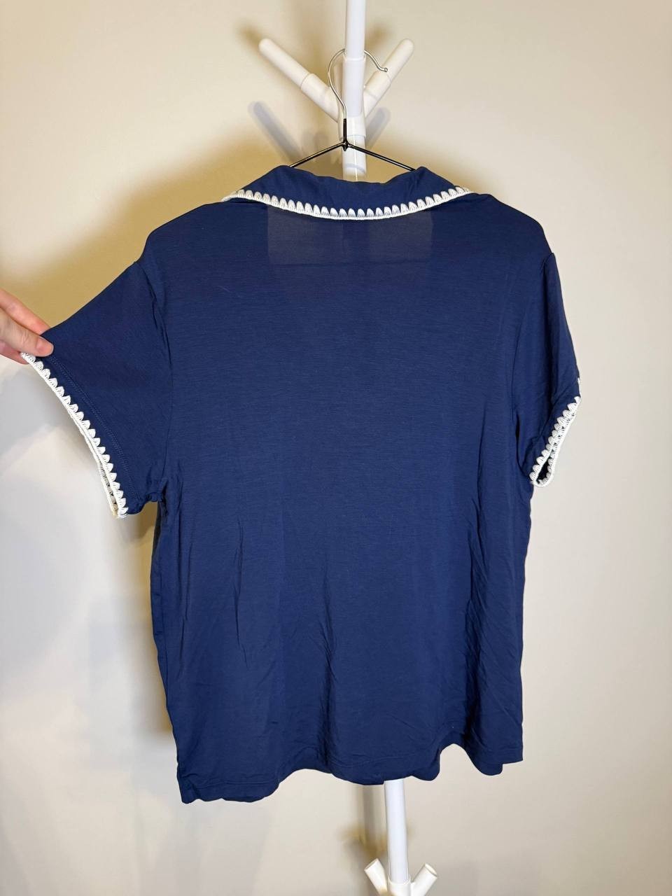 Eberjey Frida Sleep Shirt L – Embroidered Trim – NWT(Only Shirt)