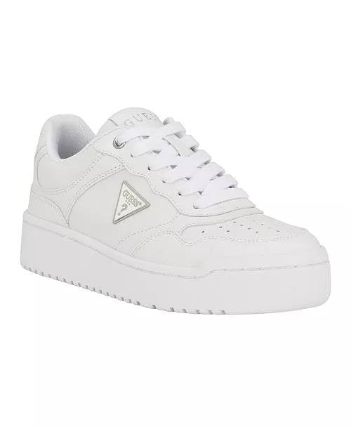 Guess White Man‑Made Platform Sneakers 6M New in Box MSRP $75