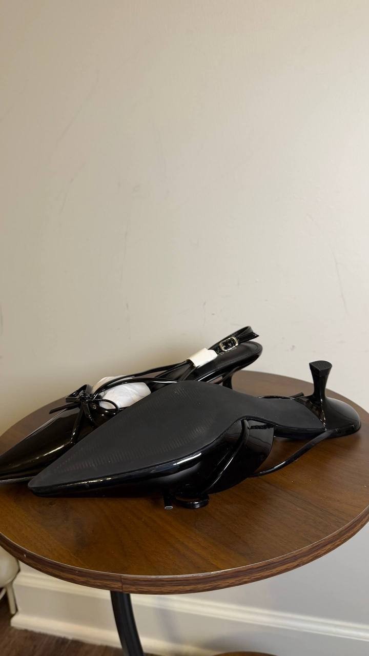 Madden Girl Black Patent Man‑Made Kitten Heel Pumps 9.5M NIB MSRP $55