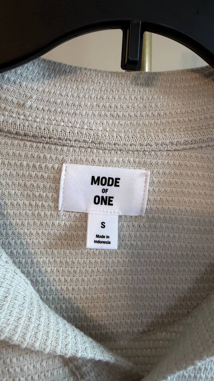 Mode of One – Men’s Textured Knit Open‑Collar Shirt – S – NWOT – $49.50