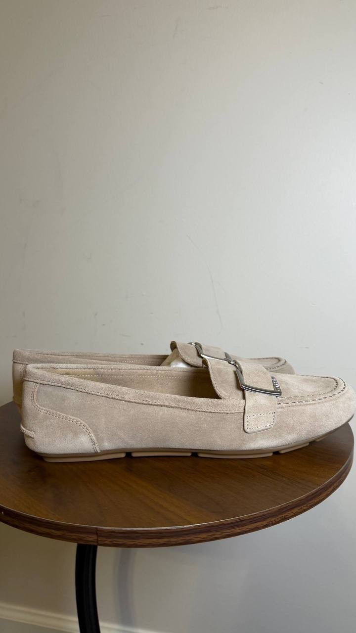 Calvin Klein Slip-On Loafers Taupe Suede Size 9.5M New in Box $99