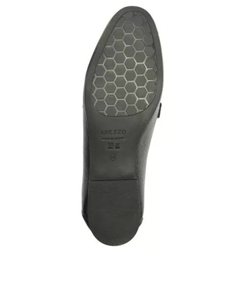 Arezzo Loafers Black Leather Size 8B New in Box $99