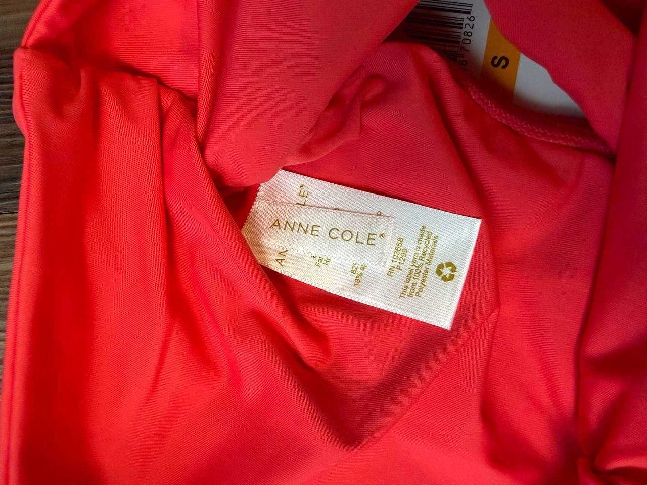 Anne Cole Convertible High Waist Shirred Swim Bottom Hot Pinkie S NWT $56