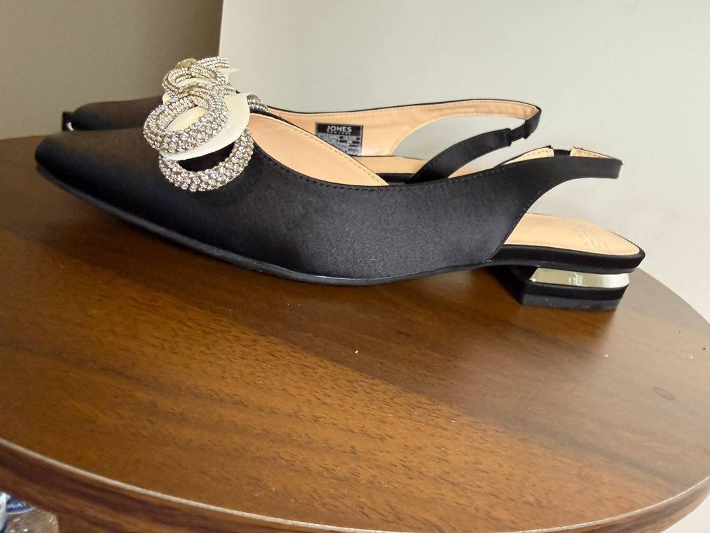 Jones New York “Quentina” Pointed‑Toe Dress Flats – Size 6M–Black – NIB–$69.50